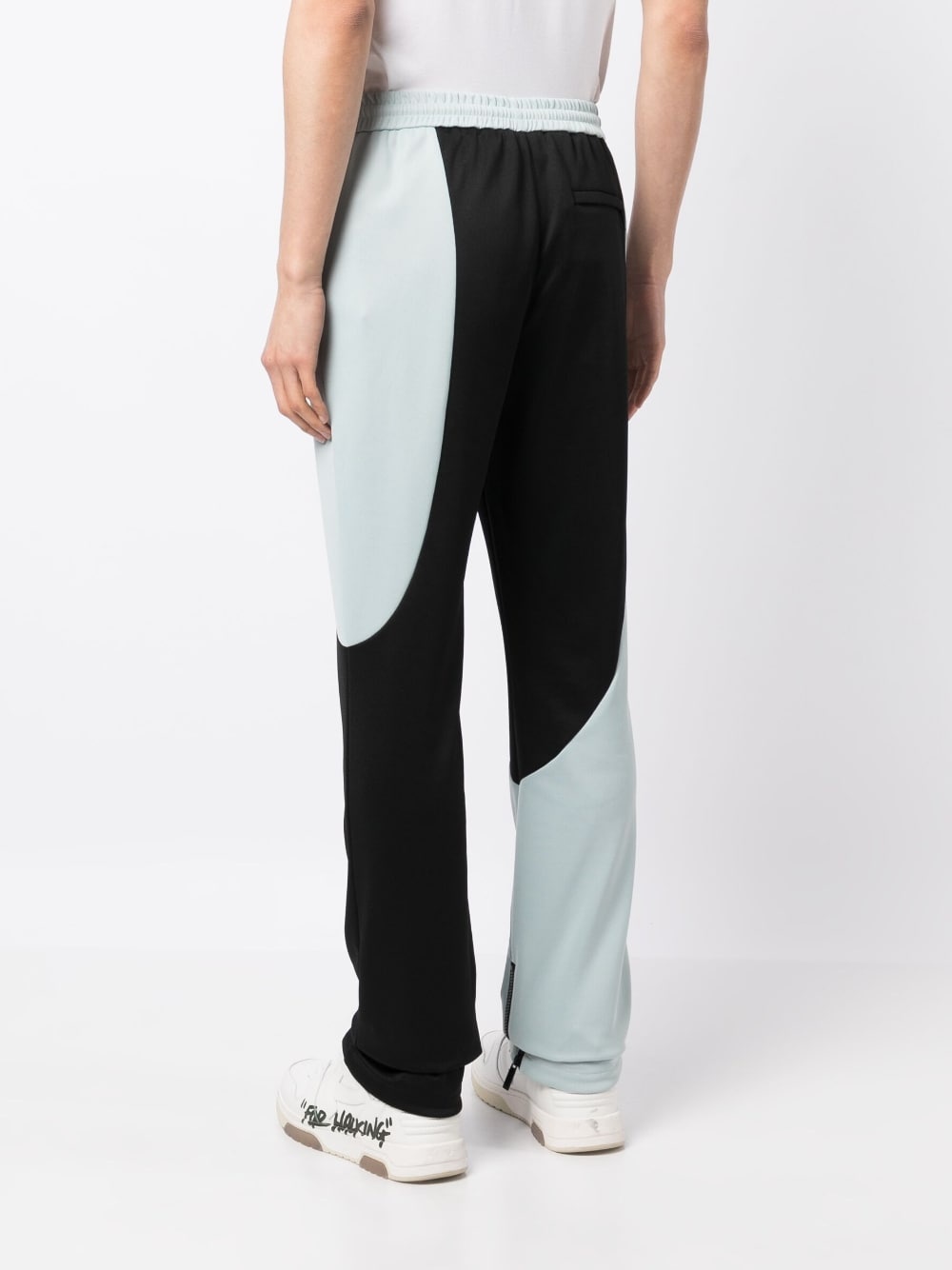 logo-motif colour-block track pants - 4