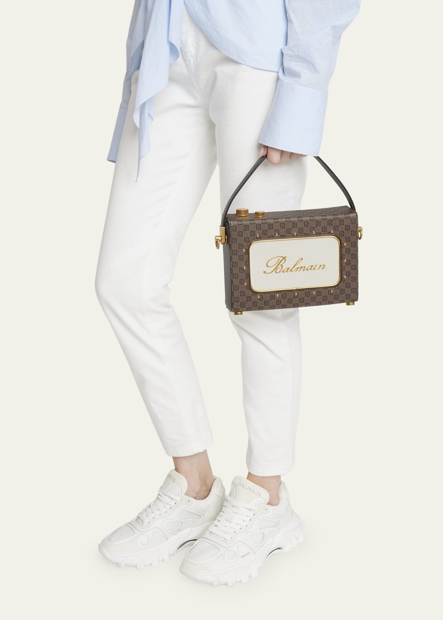 Mini Radio Monogram Crossbody Bag - 2