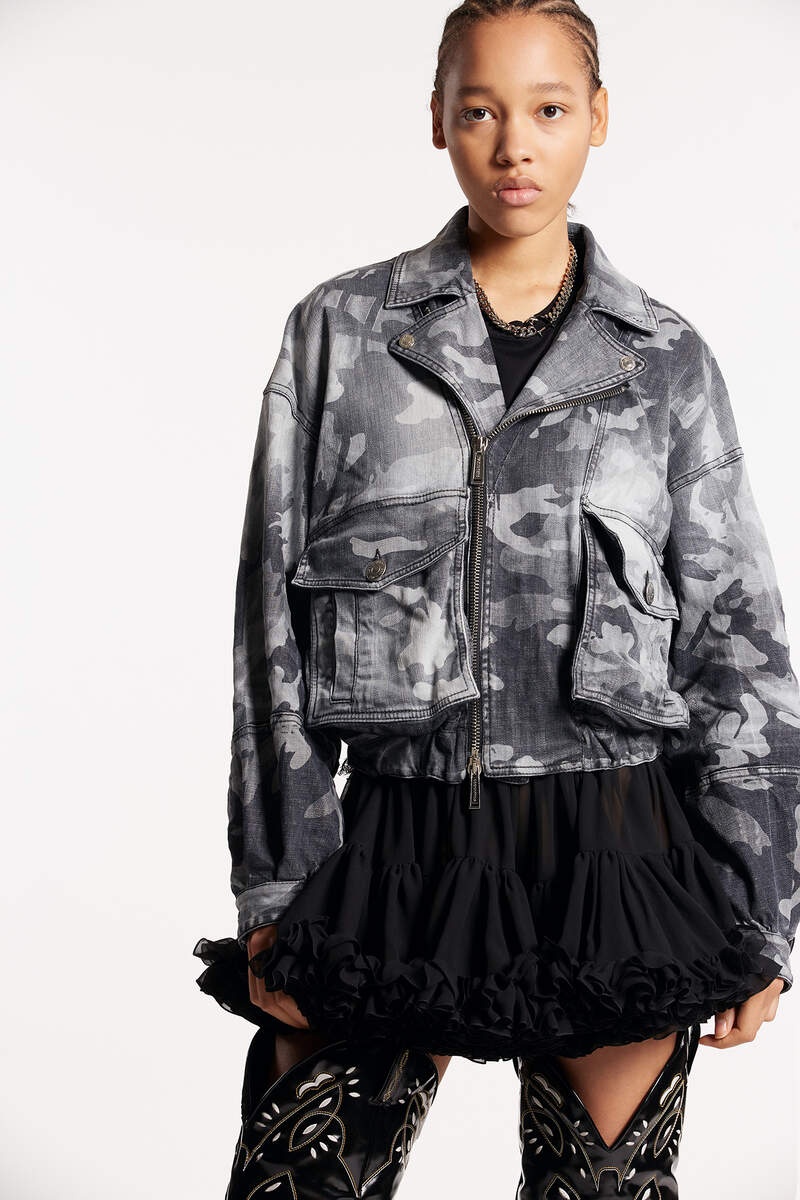 GREY CAMO WASH JACKET - 3