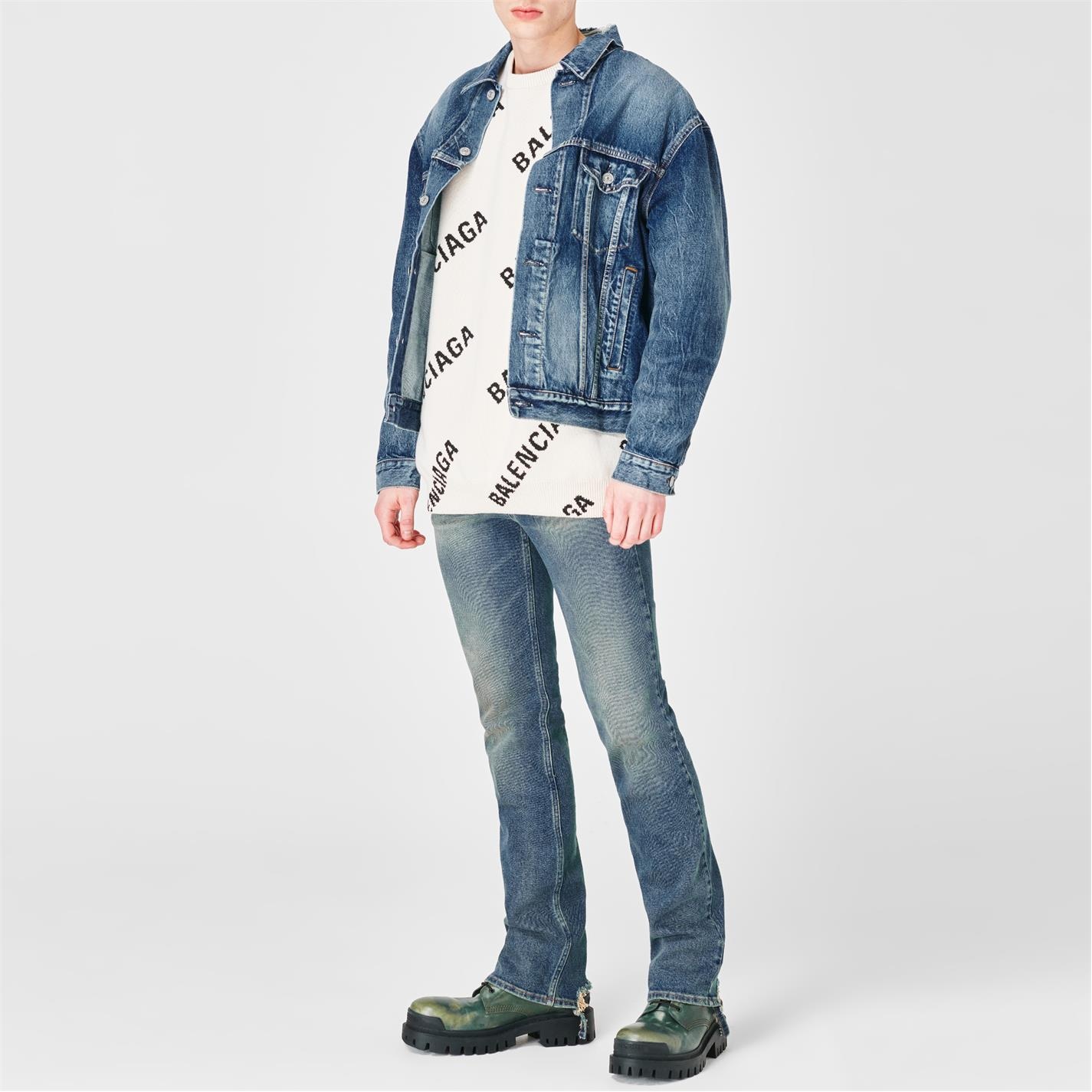 REAR LOGO DENIM JACKET - 3
