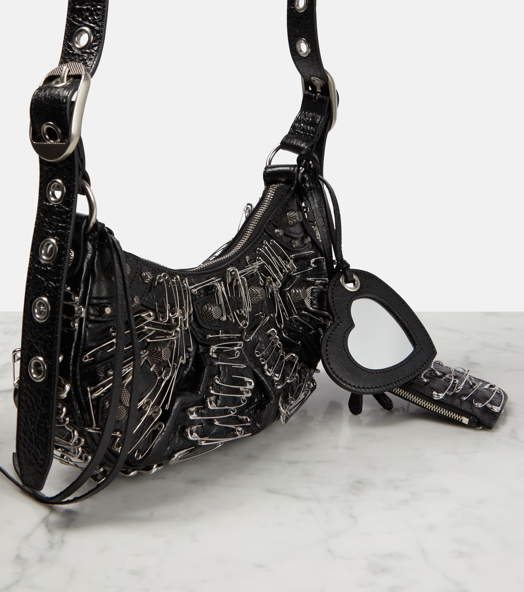 Le Cagole XS leather shoulder bag - 6