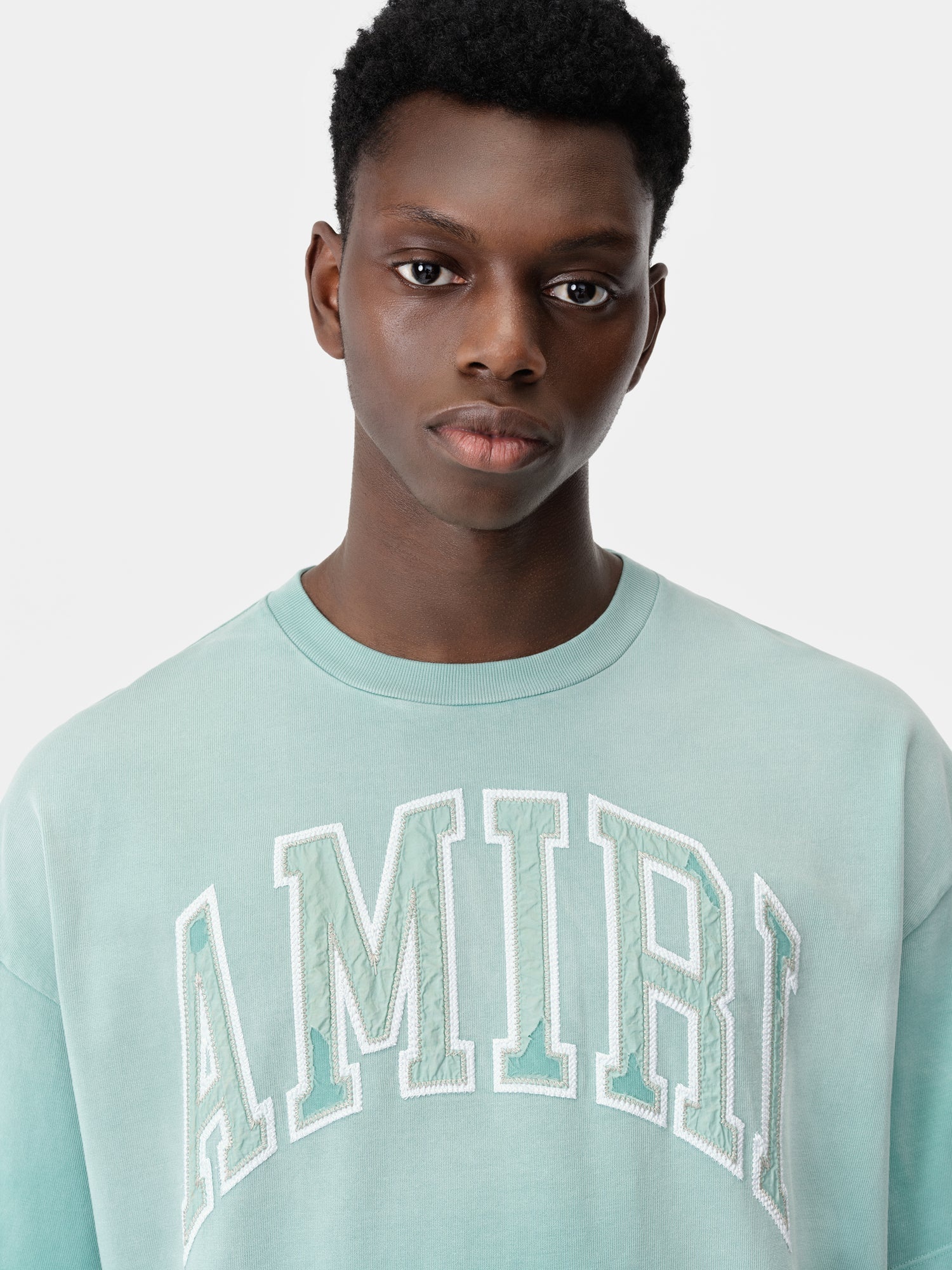 【関税込み】AMIRI ブルー Vintage オーバーサイズ Tシャツ AMIRI AMIRI VINTAGE OVERSIZED TEE | REVERSIBLE