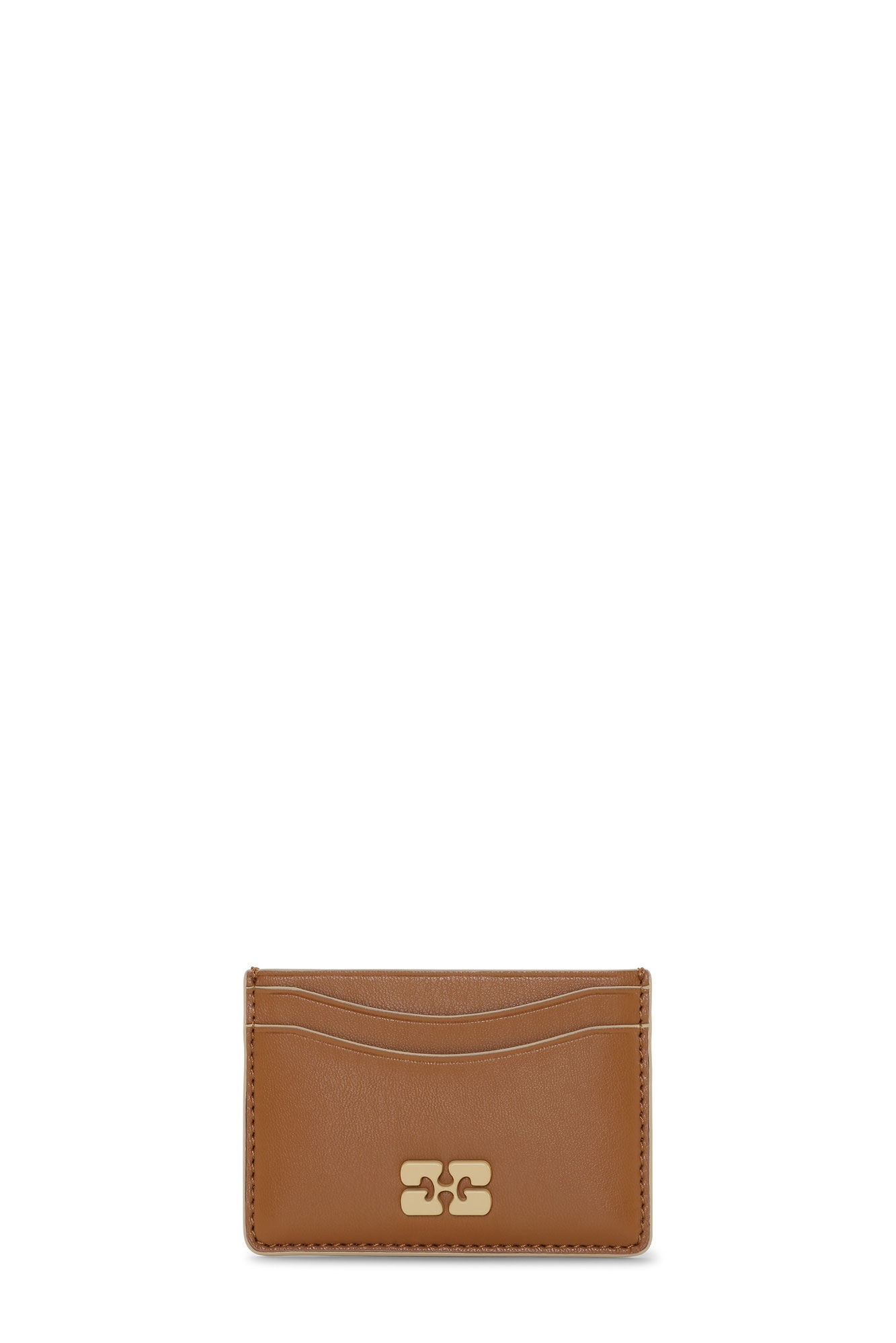 BROWN GANNI BOU CARD HOLDER - 1