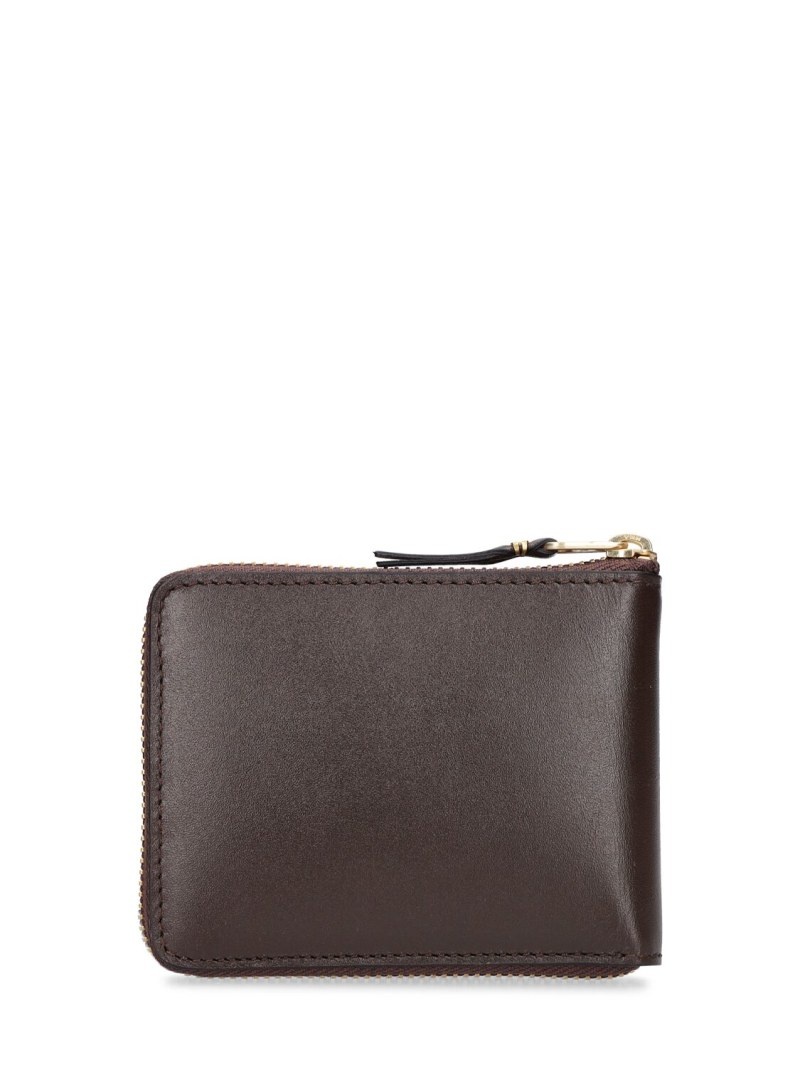 Leather zip wallet - 4