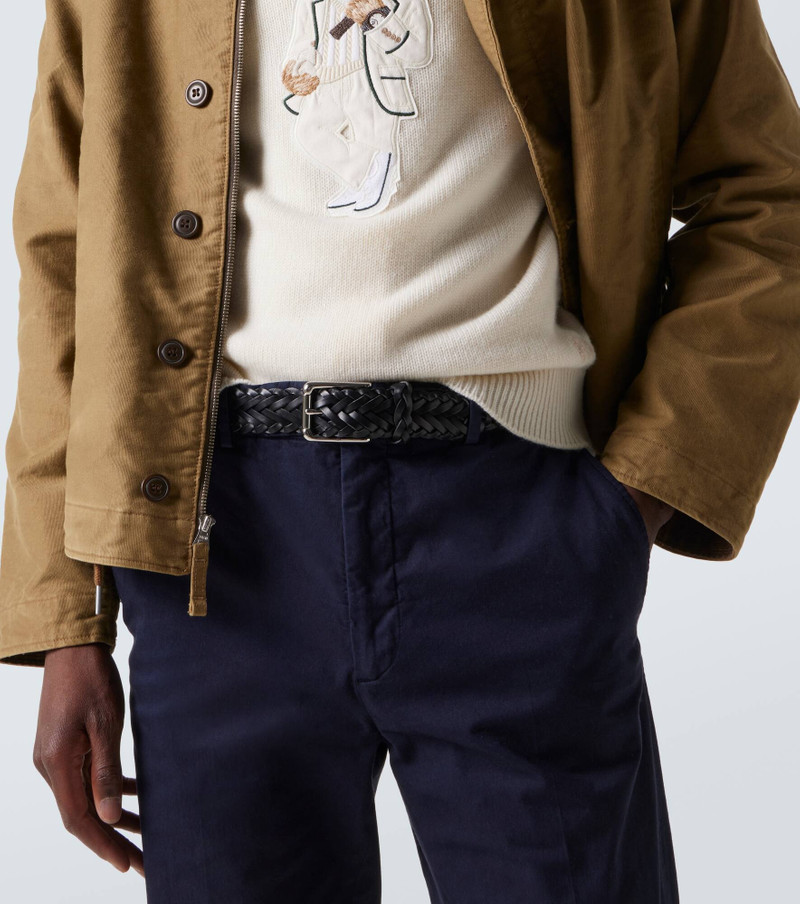 Ralph Lauren Woven leather belt outlook