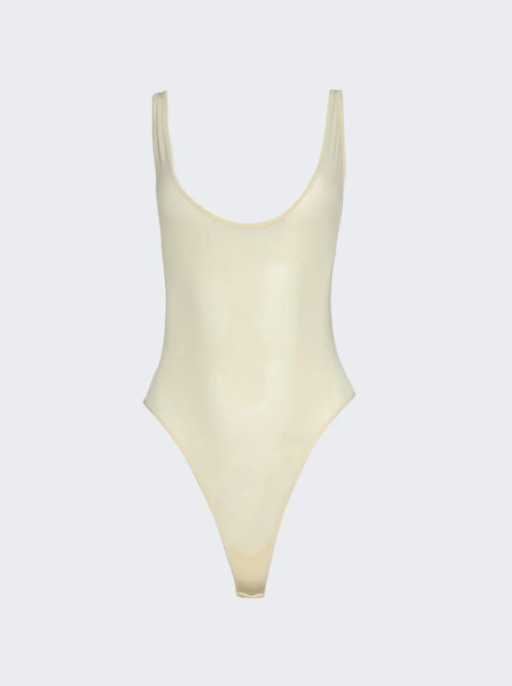 Sheer Tank Bodysuit Butter - 1