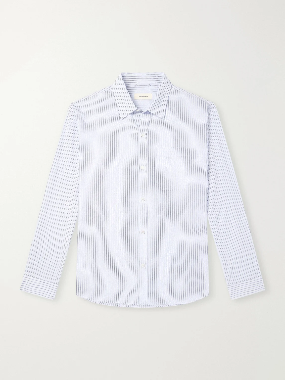 Distant Striped Cotton-Poplin Shirt - 1