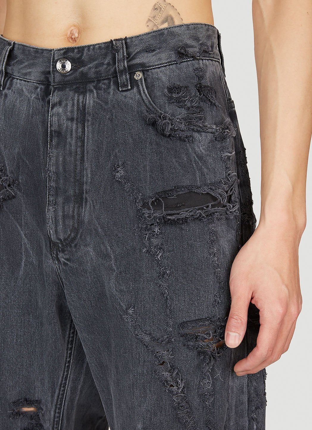 Dolce & Gabbana Men Distressed Denim Jeans - 5