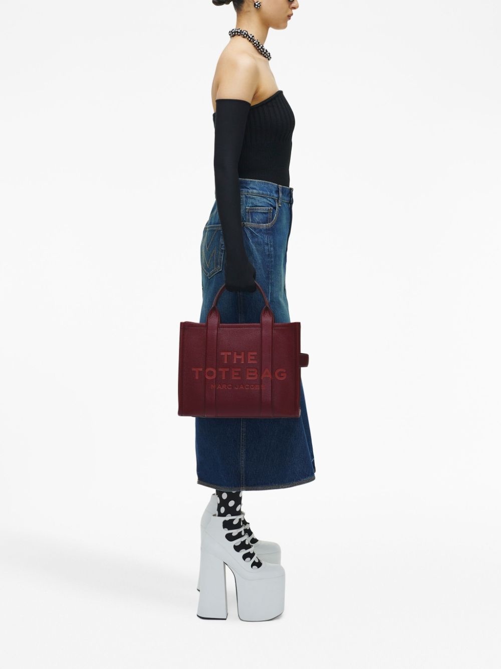 The Leather Medium Tote bag - 3