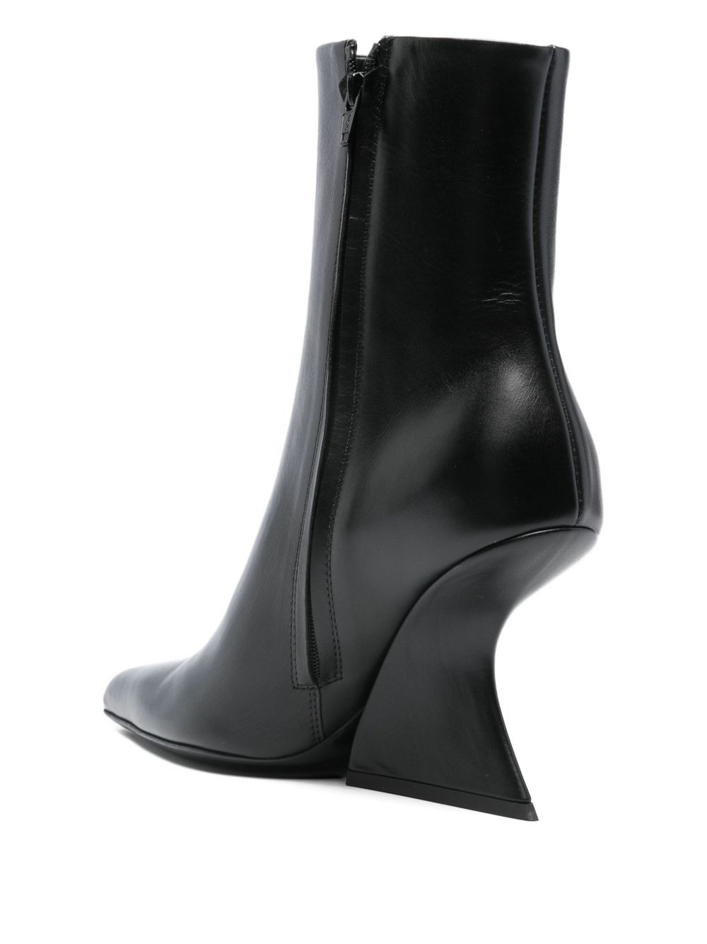 95mm Mugler leather pointed-toe boots - 3