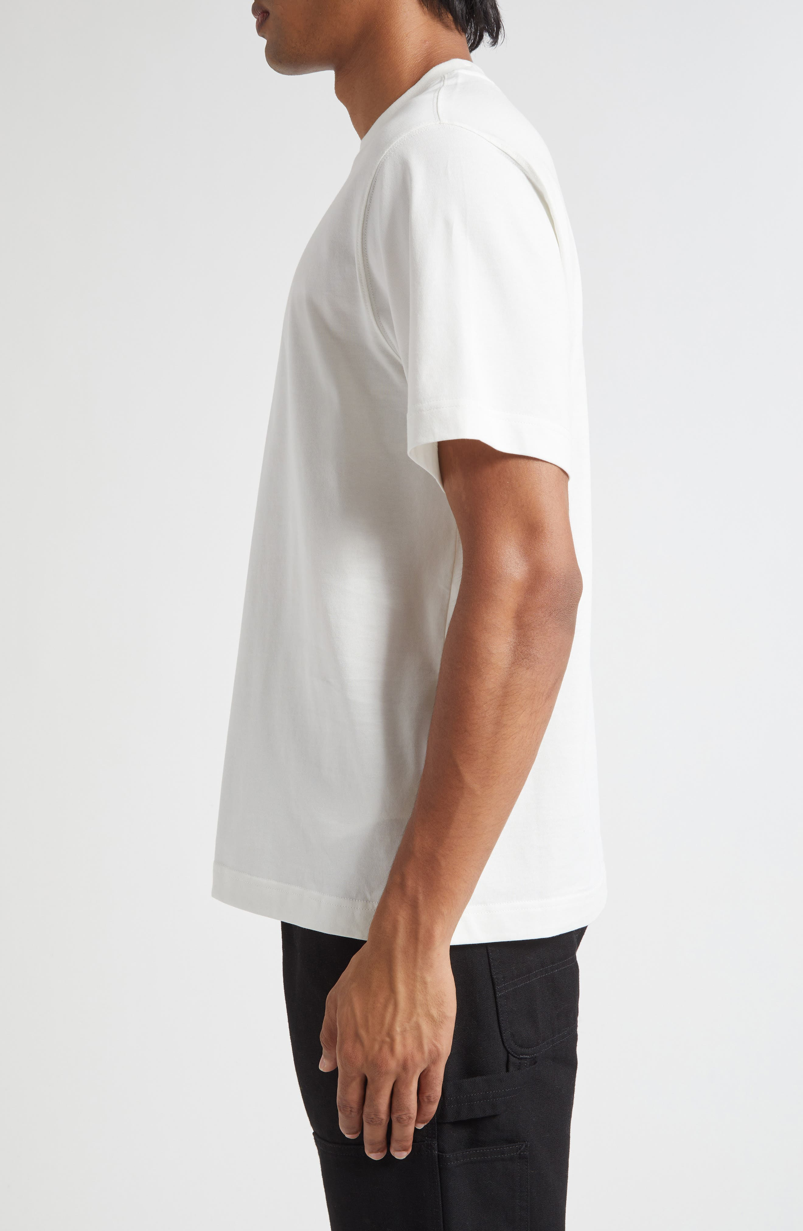 burberry Seth EKD Cotton Jersey T-Shirt in Chalk at Nordstrom - 3