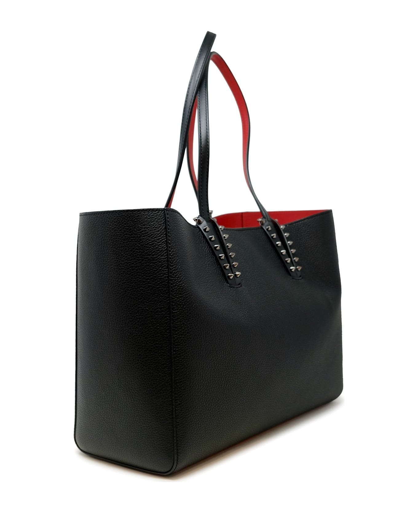 Christian Louboutin Black Calf Leather Cabata Soft Small Bag - 2
