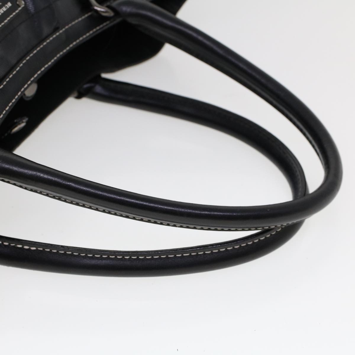Burberry Blue Label Shoulder Bag Coated Canvas Black - 8
