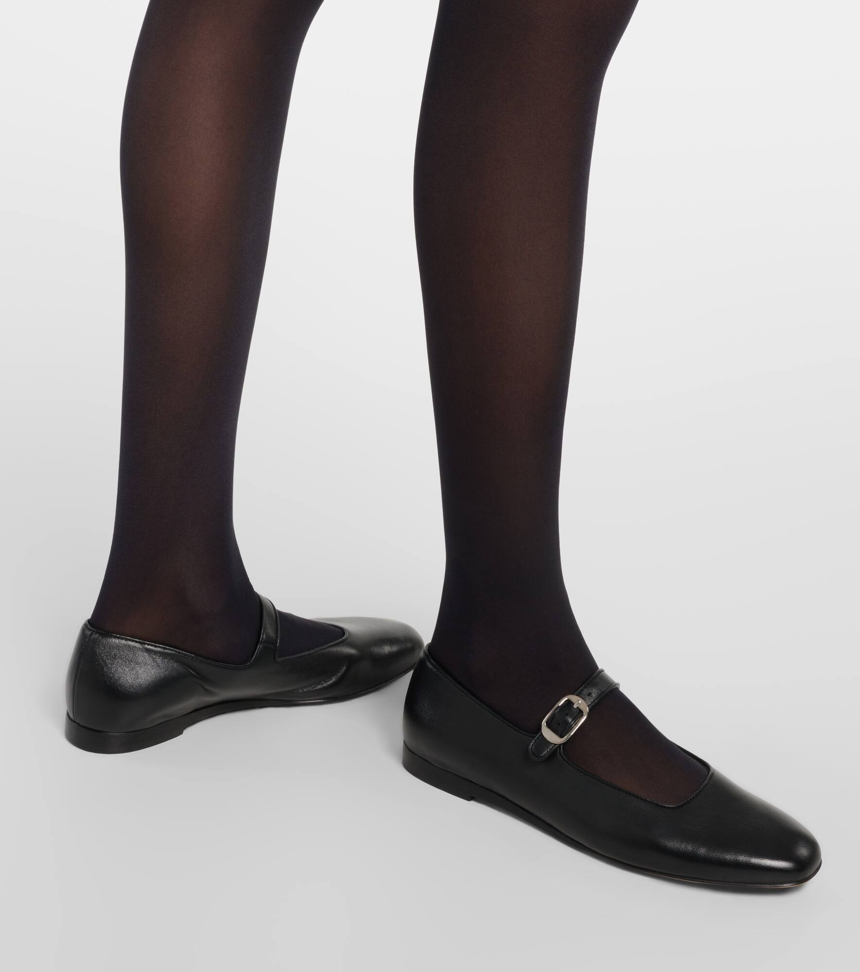 Leather ballet flats - 4