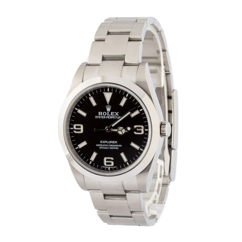 Pre-Owned Rolex Explorer Ref 214270 Stainless Steel - 2