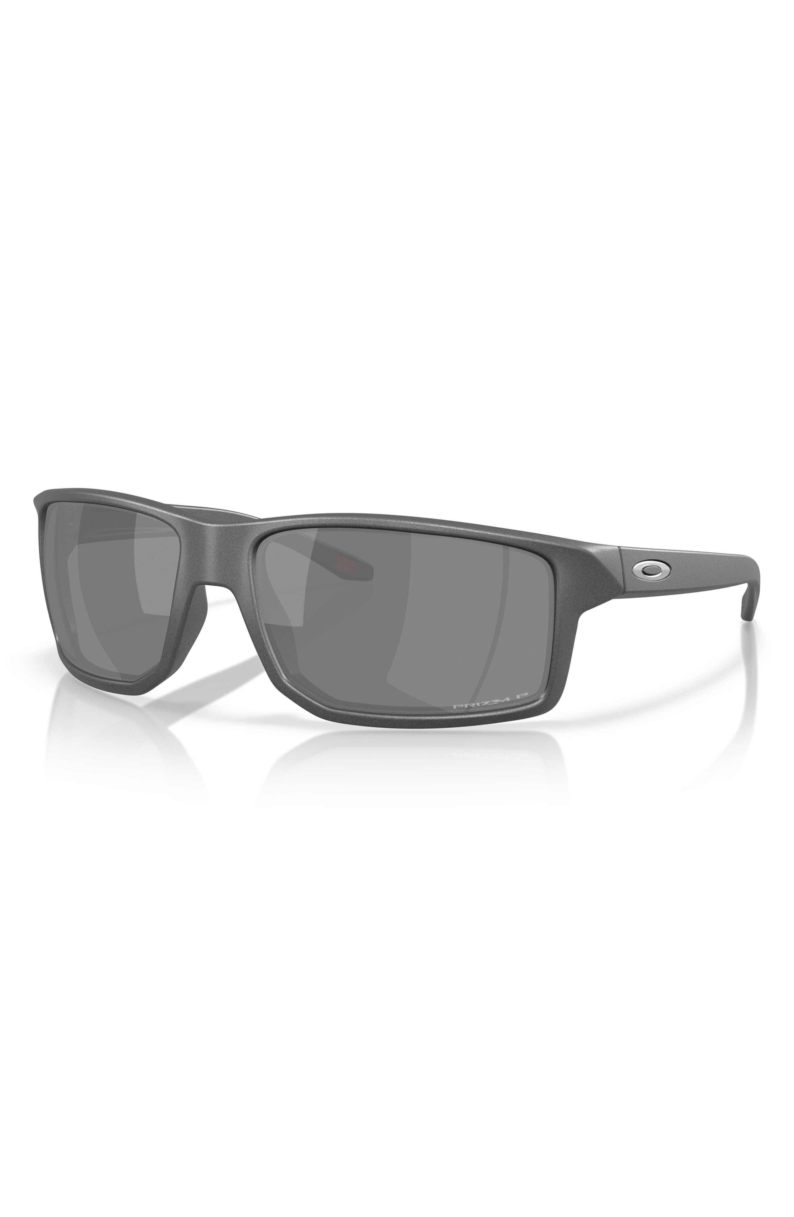 Oakley Gibston XL 62mm Rectangular Sunglasses in Black Grey at Nordstrom - 2