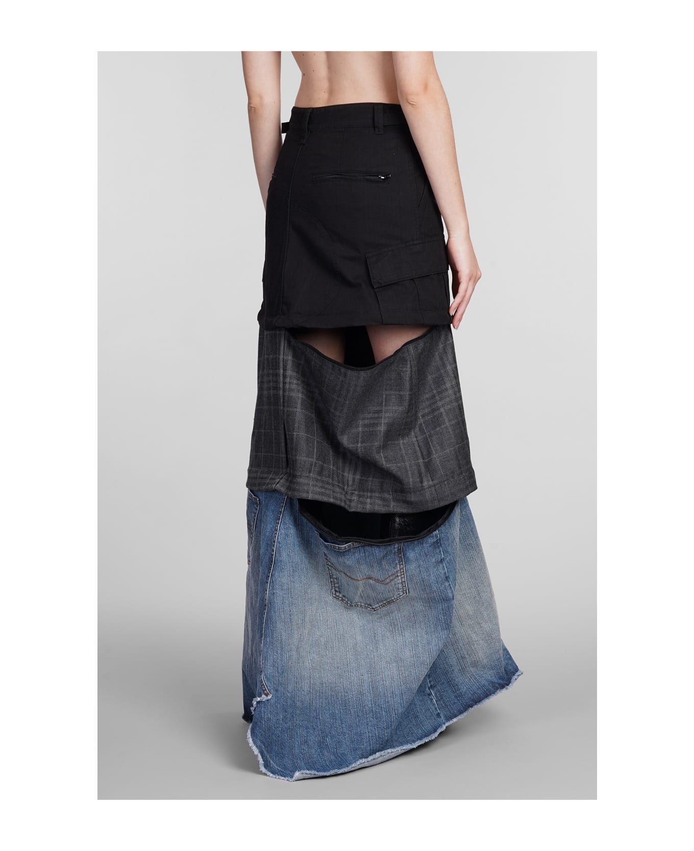Skirt In Black Cotton - 5