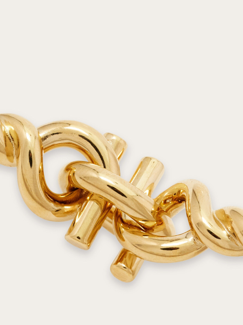 FERRAGAMO Gancini twisted bracelet (L) outlook
