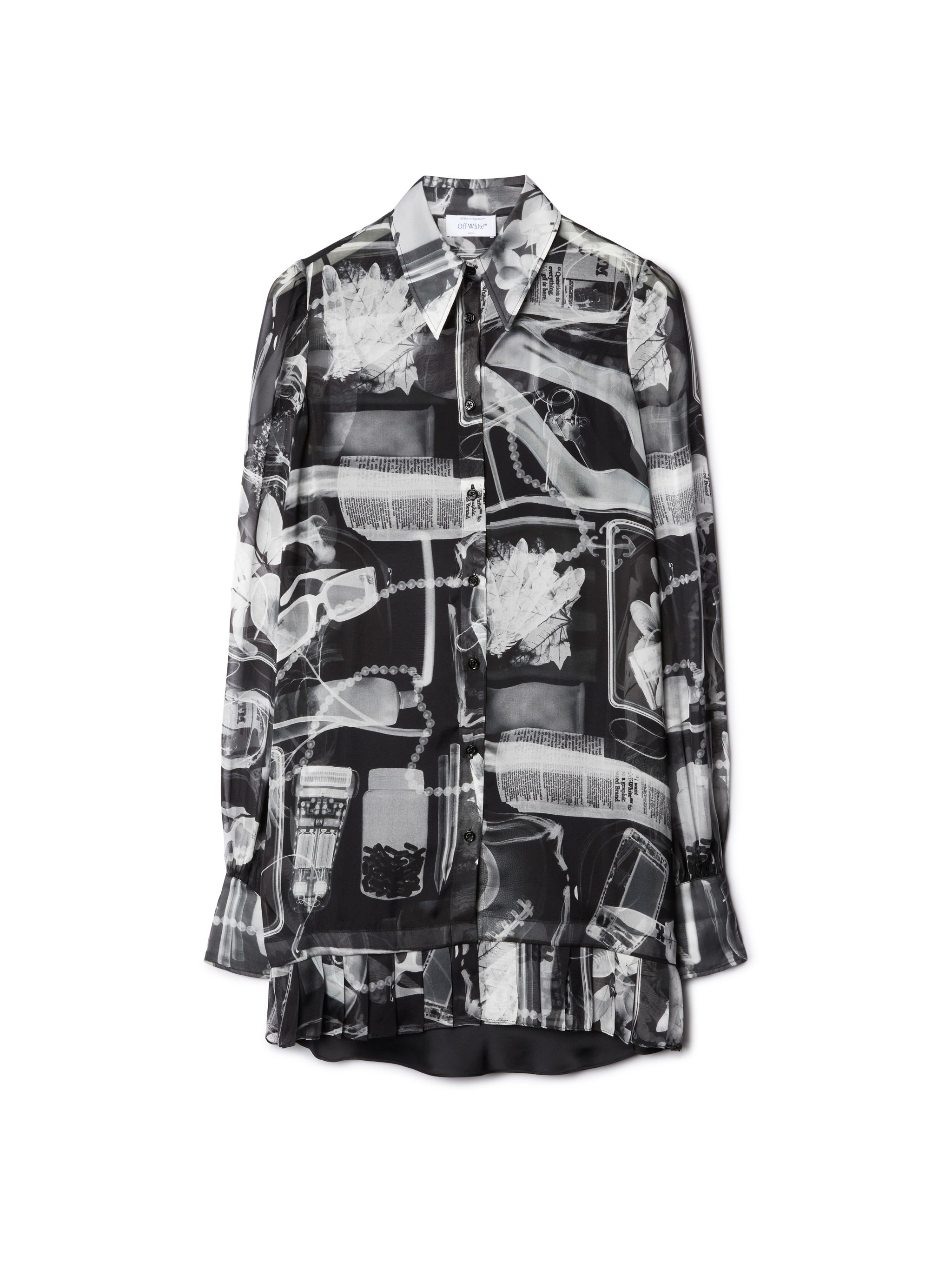 Xray Chiffon Shirt Dres - 1