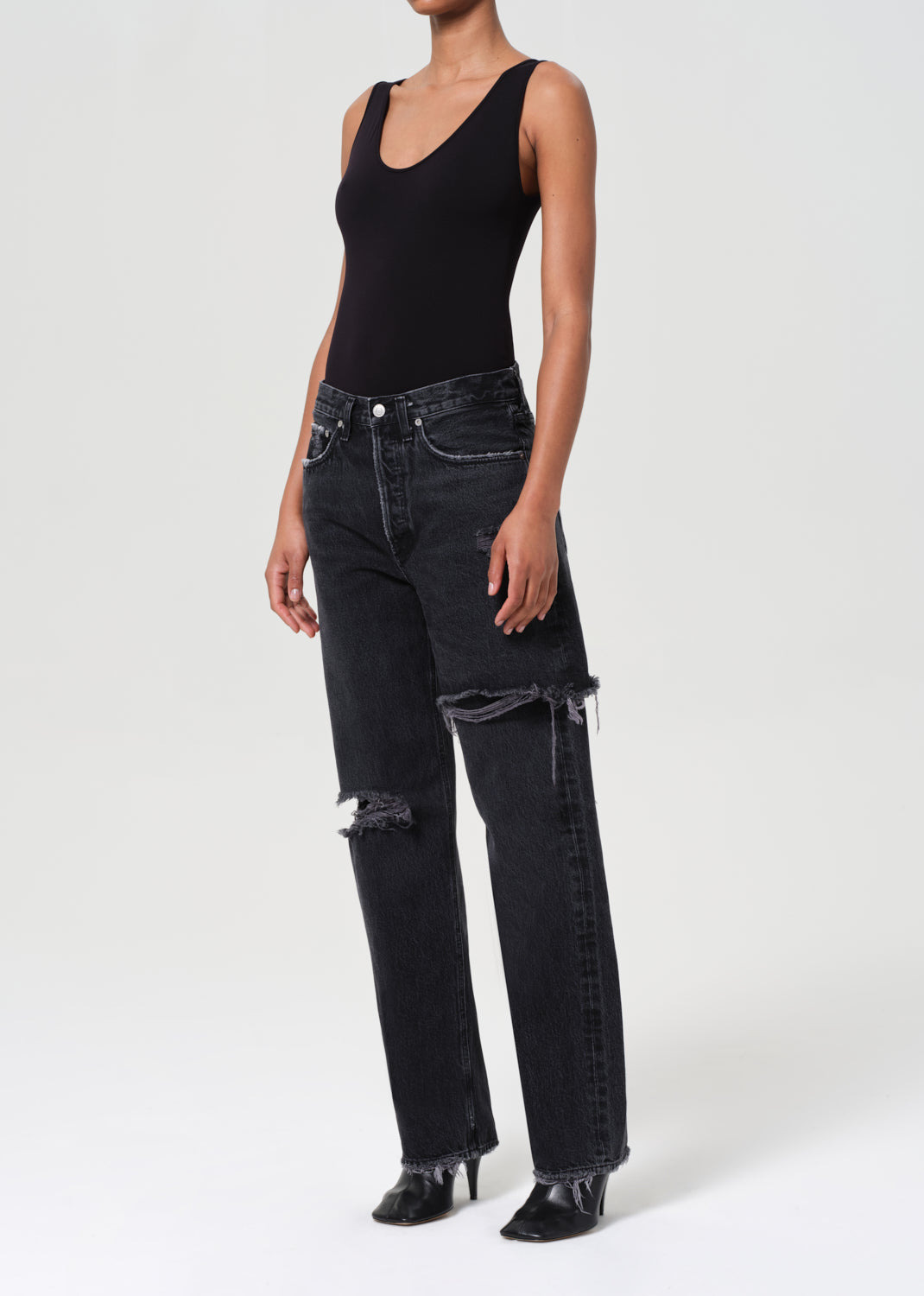 TORA TANK BODYSUIT IN BLACK - 5