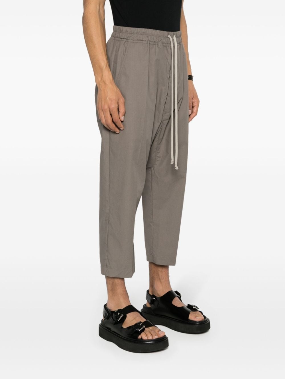 Lido drop-crotch cropped trousers - 3