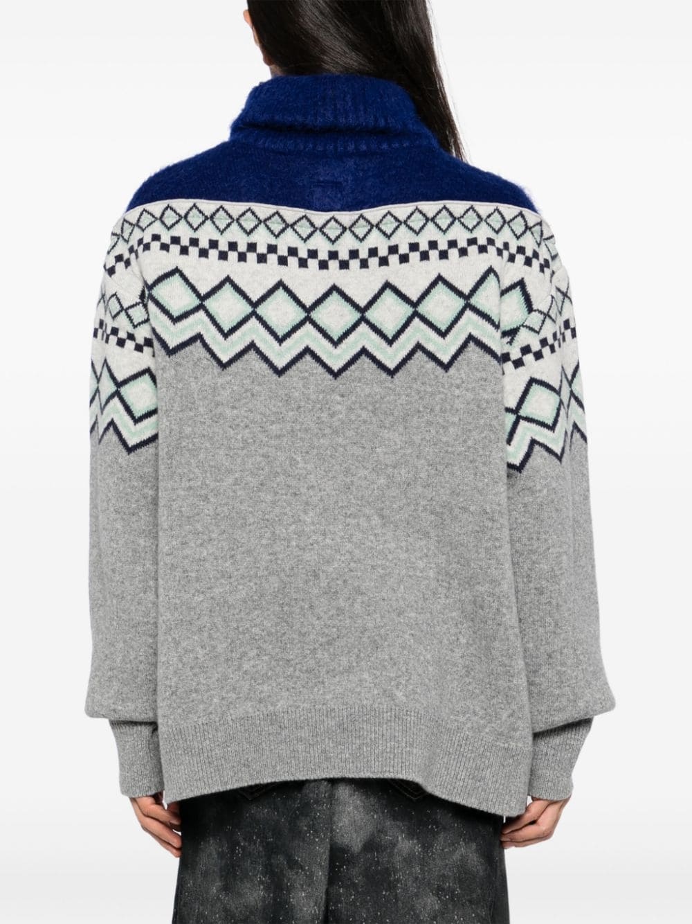 contrasting-panel jumper - 4