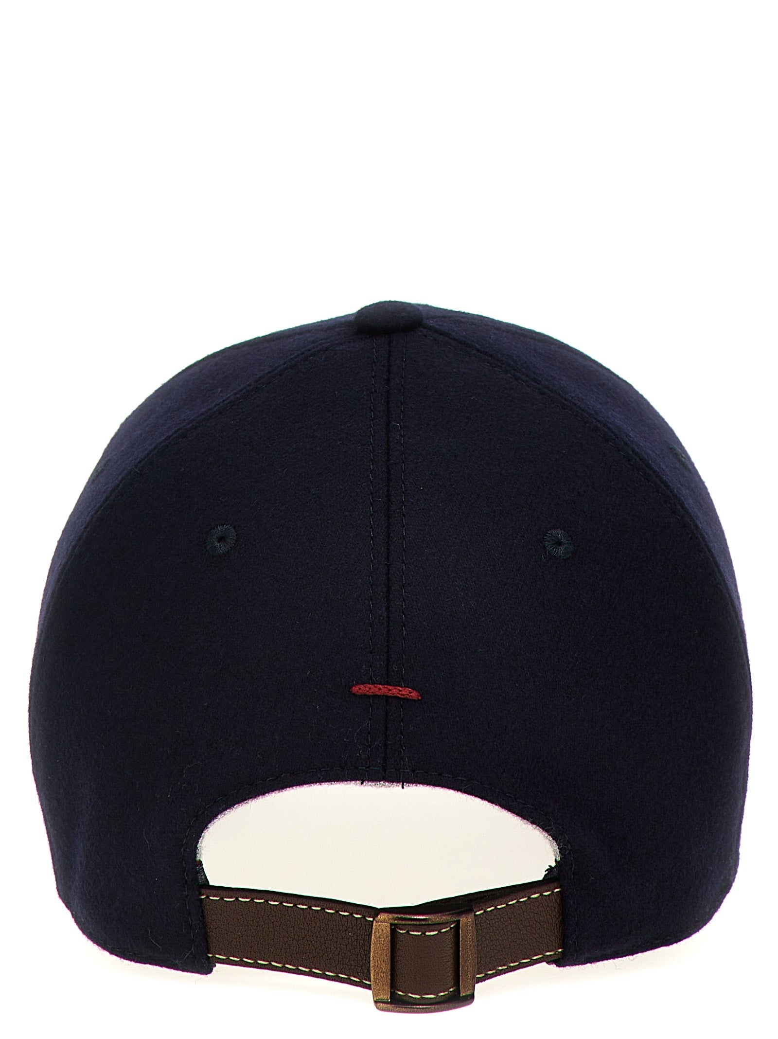 Logo Embroidery Cap Hats Blue - 3