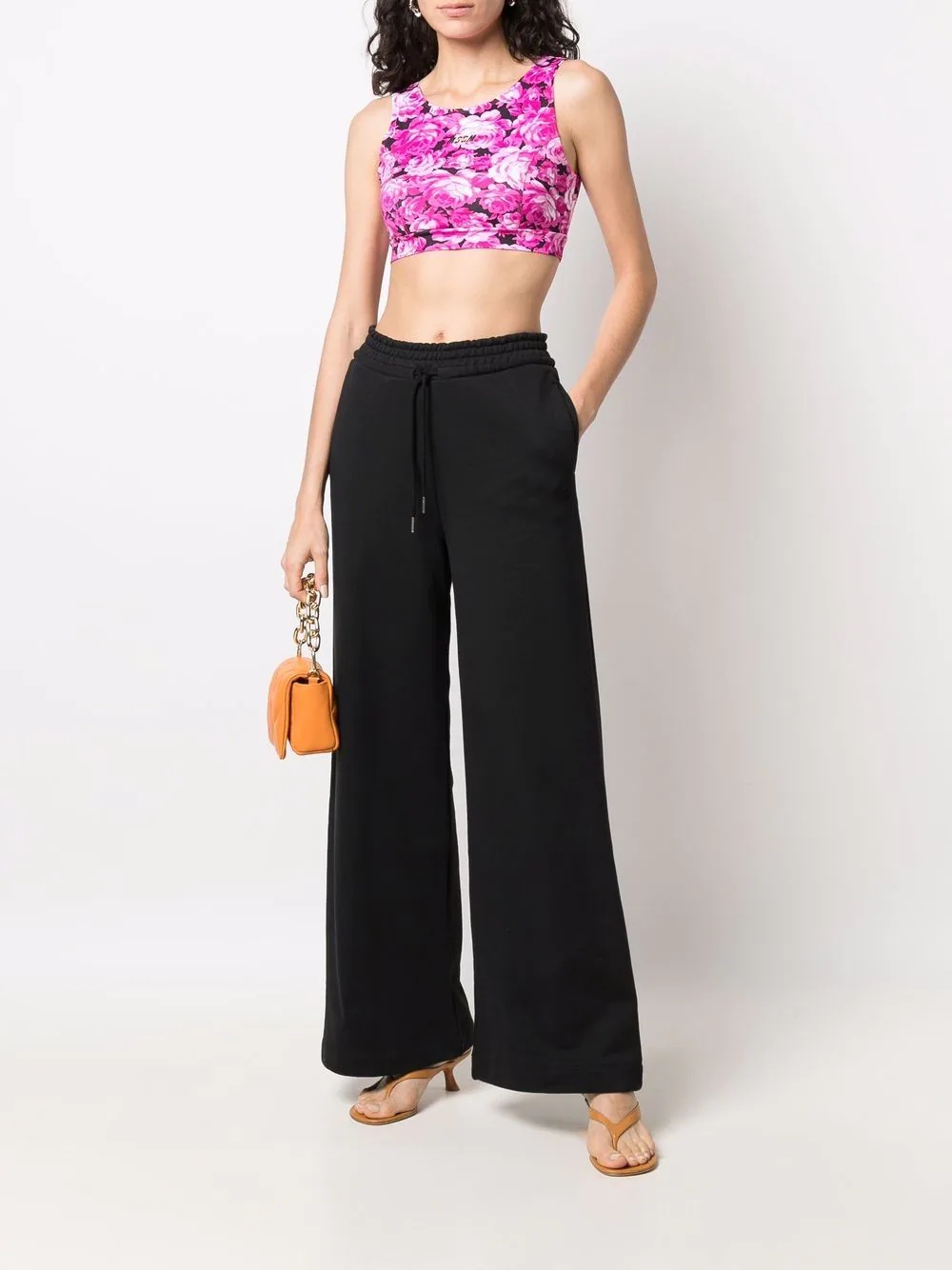 Tank Crop Flower top - 2
