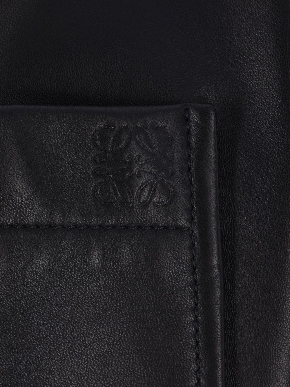 leather overshirt - 3