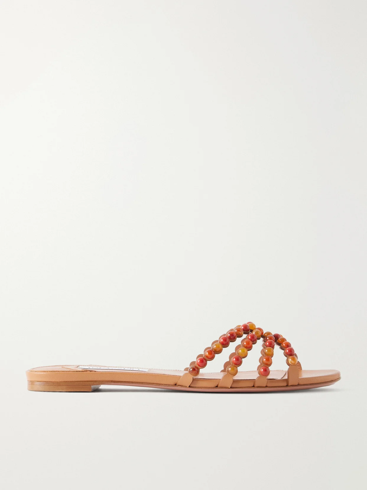 Gemma Embellished Leather Sandals - 1
