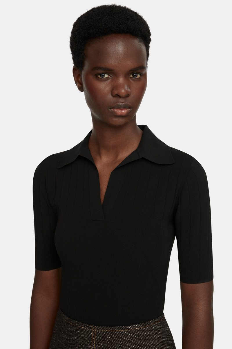 Dune Black Fitted Polo Top 5