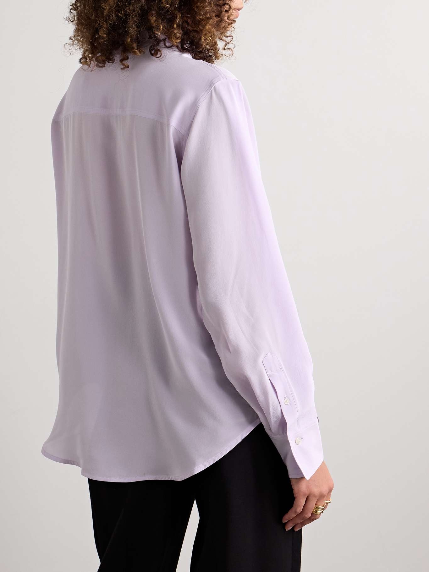 Ruffled silk-chiffon shirt - 4