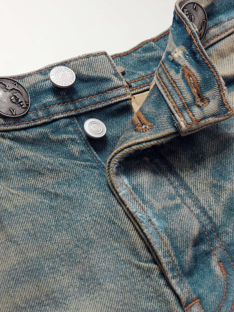 Straight-Leg Embellished Distressed Jeans 3