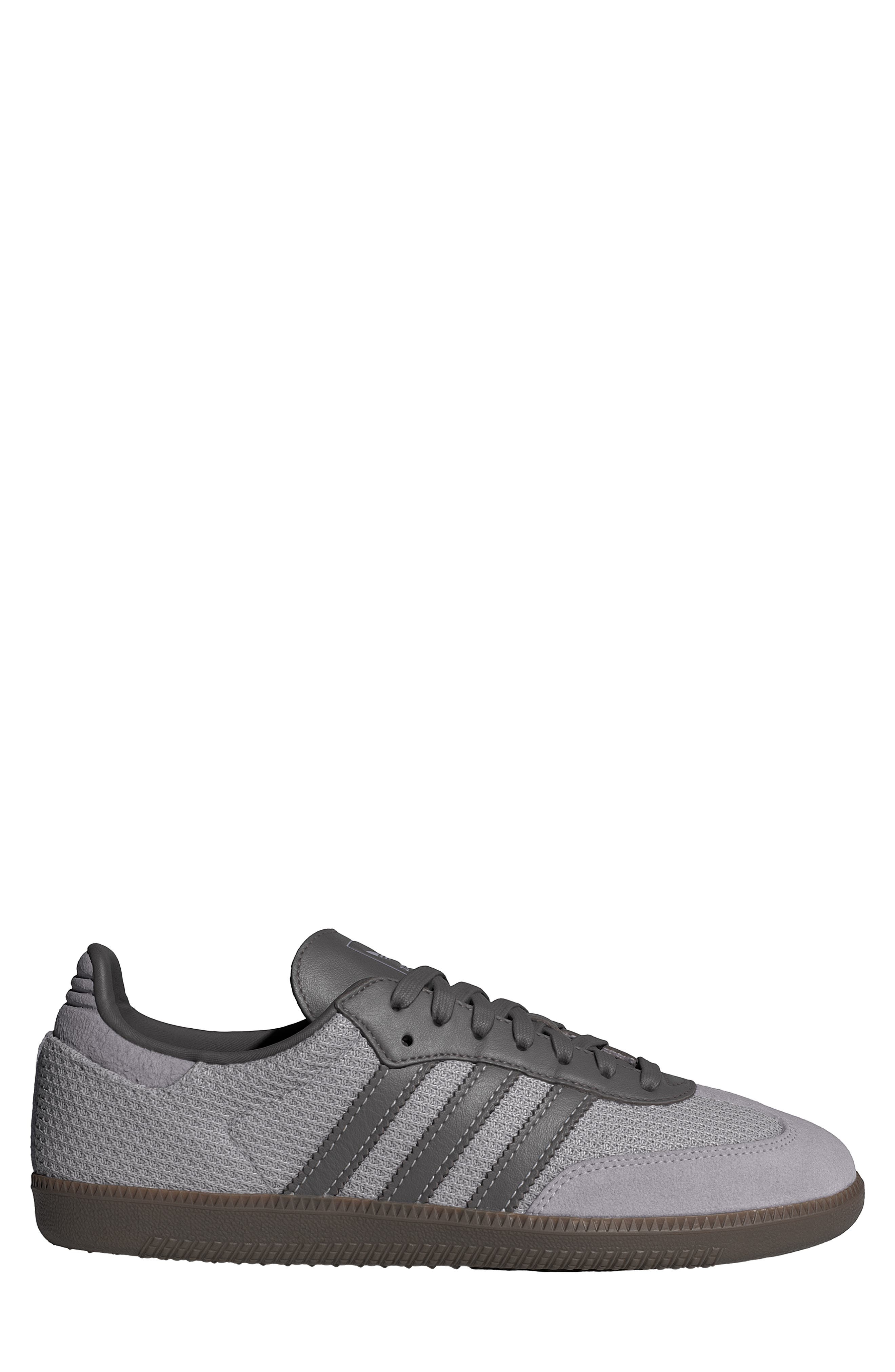 adidas Samba OG Sneaker in Glory Grey/Charcoal/Gum at Nordstrom - 3