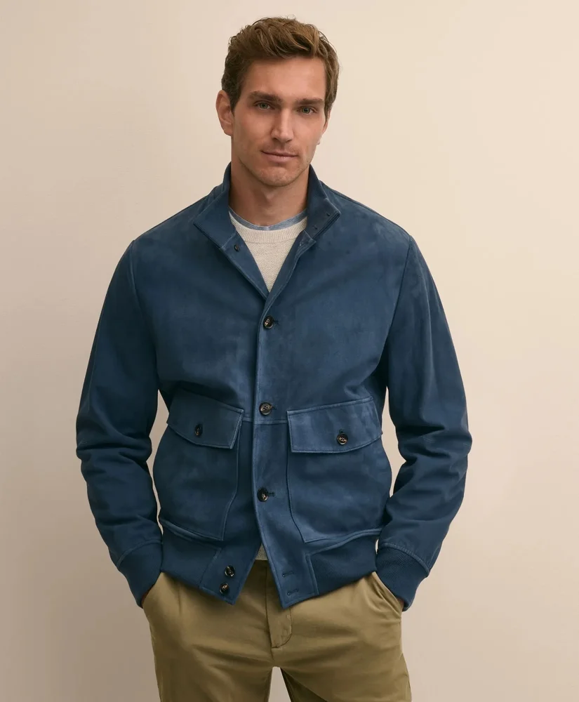 Suede Bomber Jacket - 1