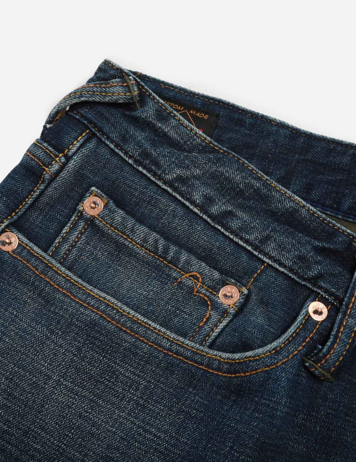 Godhead and Oil Barrel-Pattern Daicock Print Carrot Fit Jeans #2017 - 12
