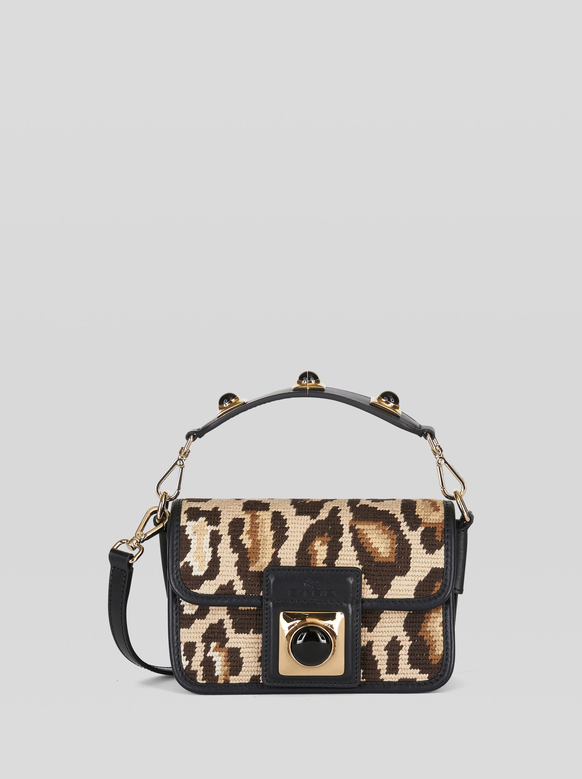 SMALL CROWN ME ANIMALIER HANDBAG - 1