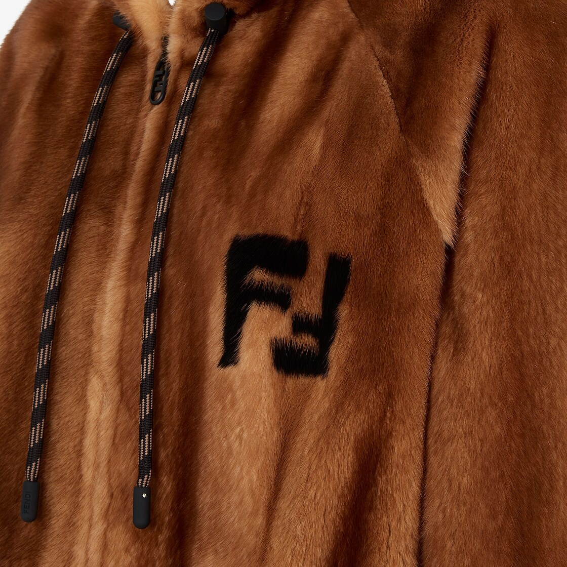 Brown mink jacket - 3