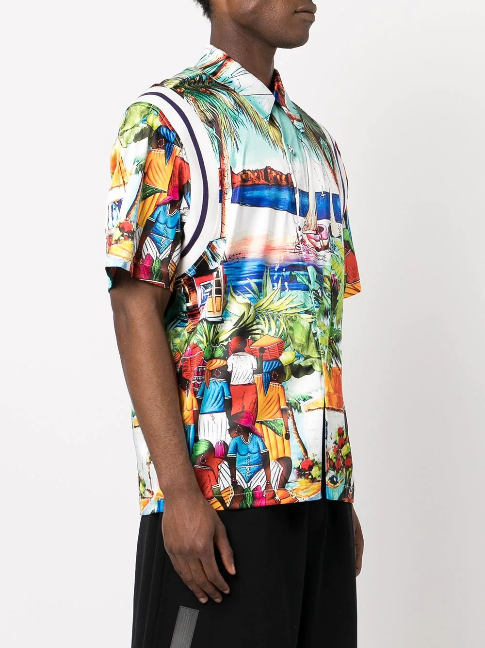 all-over graphic print shirt - 3