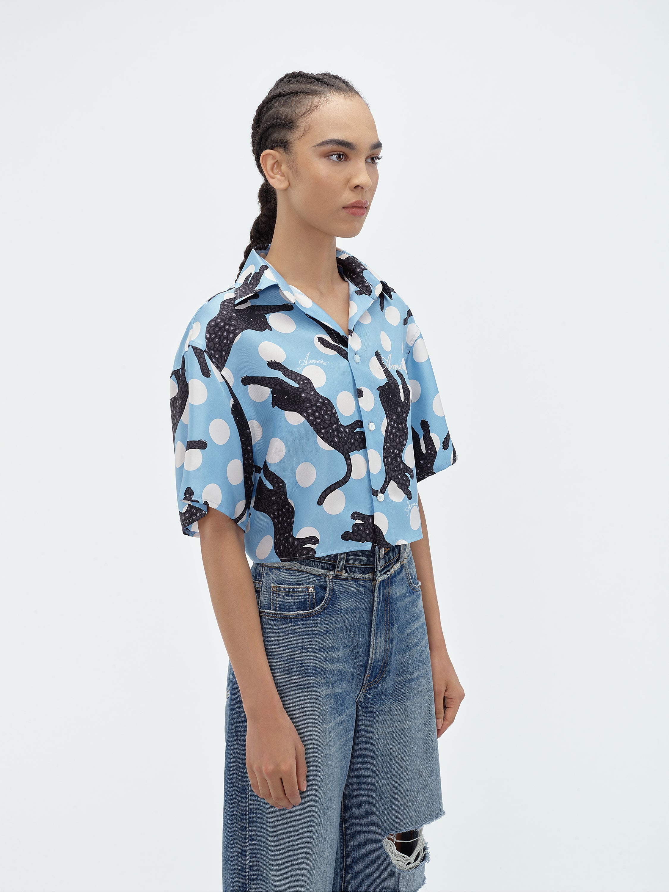LEOPARD SILK SHIRT - 4