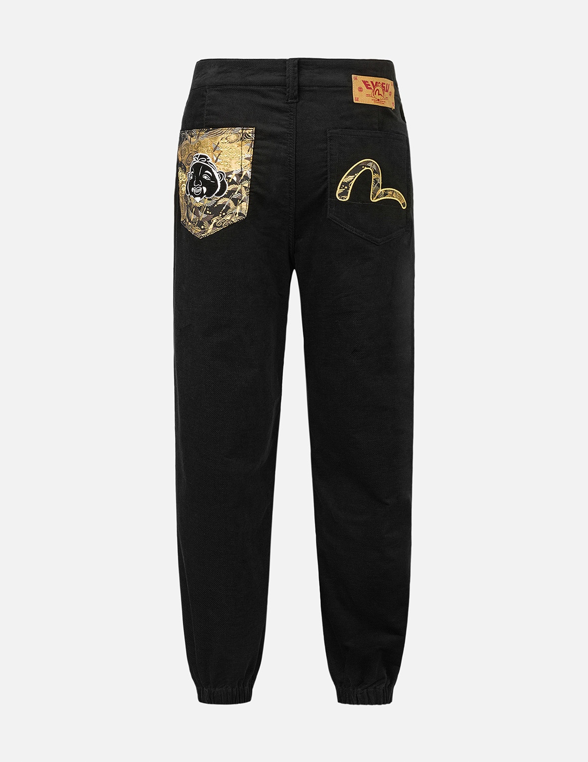 GODHEAD AND SEAGULL BROCADE APPLIQUÉ STRAIGHT FIT WOVEN JOGGERS - 2