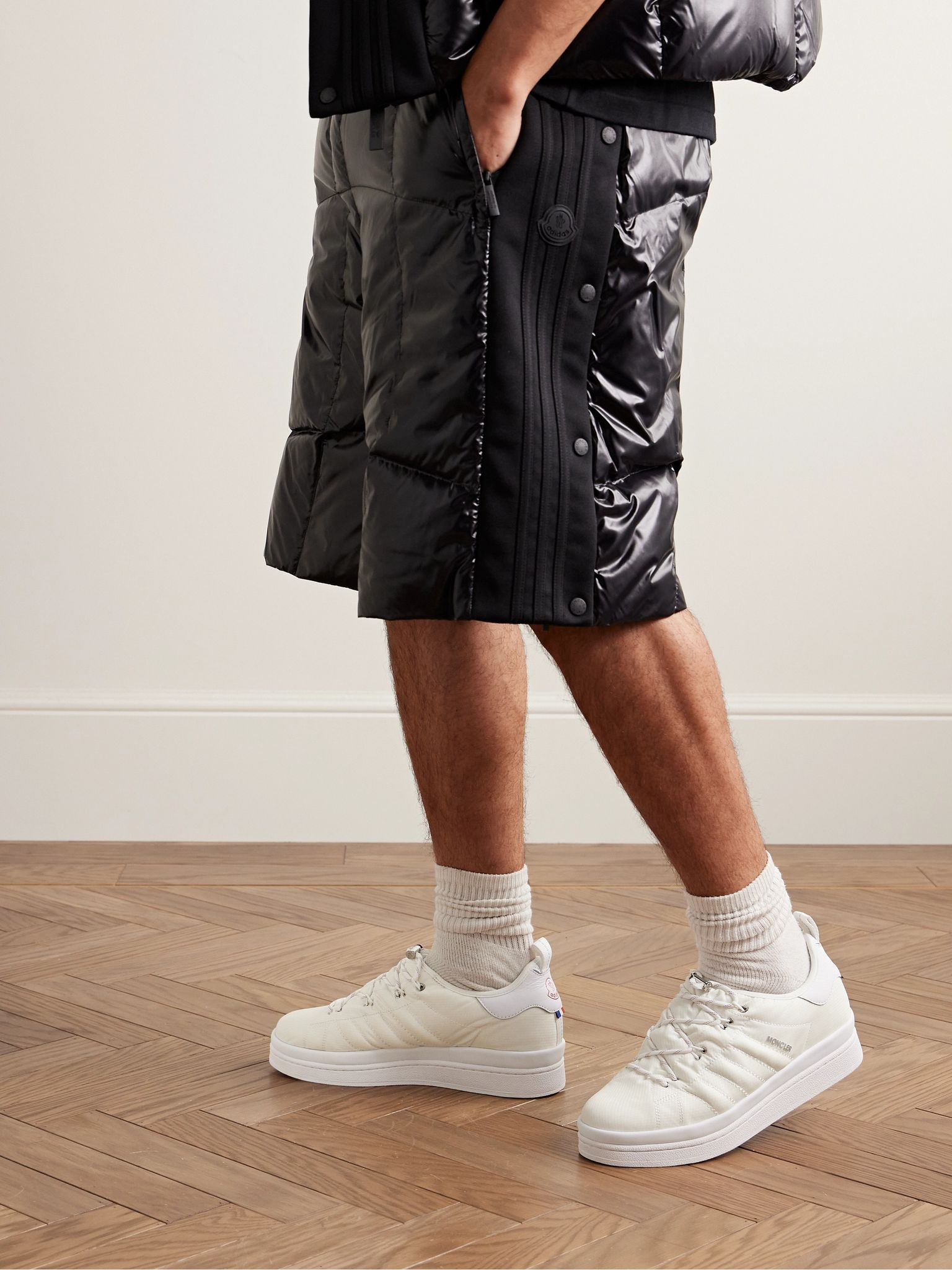 + adidas Originals Campus Leather-Trimmed Quilted GORE-TEX Sneakers White - 2