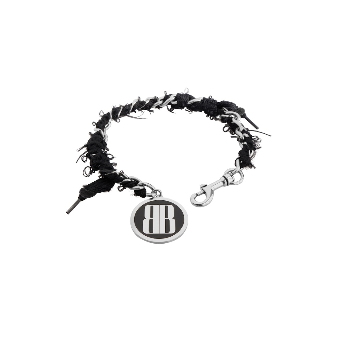 Women's Nano Lace Choker in Antique Silver/black - 2