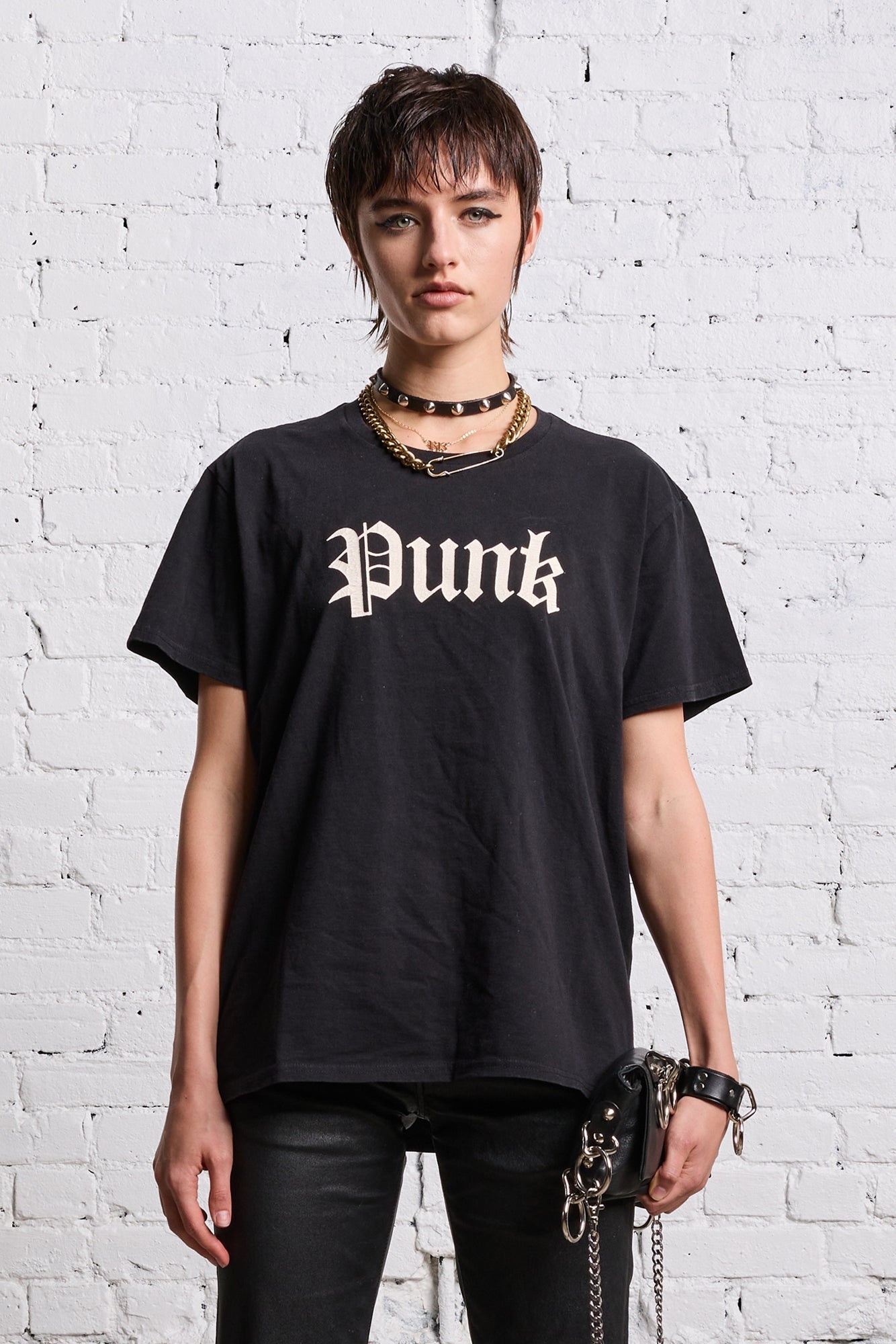 Tシャツ・カットソー R13 'Punk boy' T-shirt R13 Punk Boy T-Shirt - Black - Women | R13WK001K106AK106A