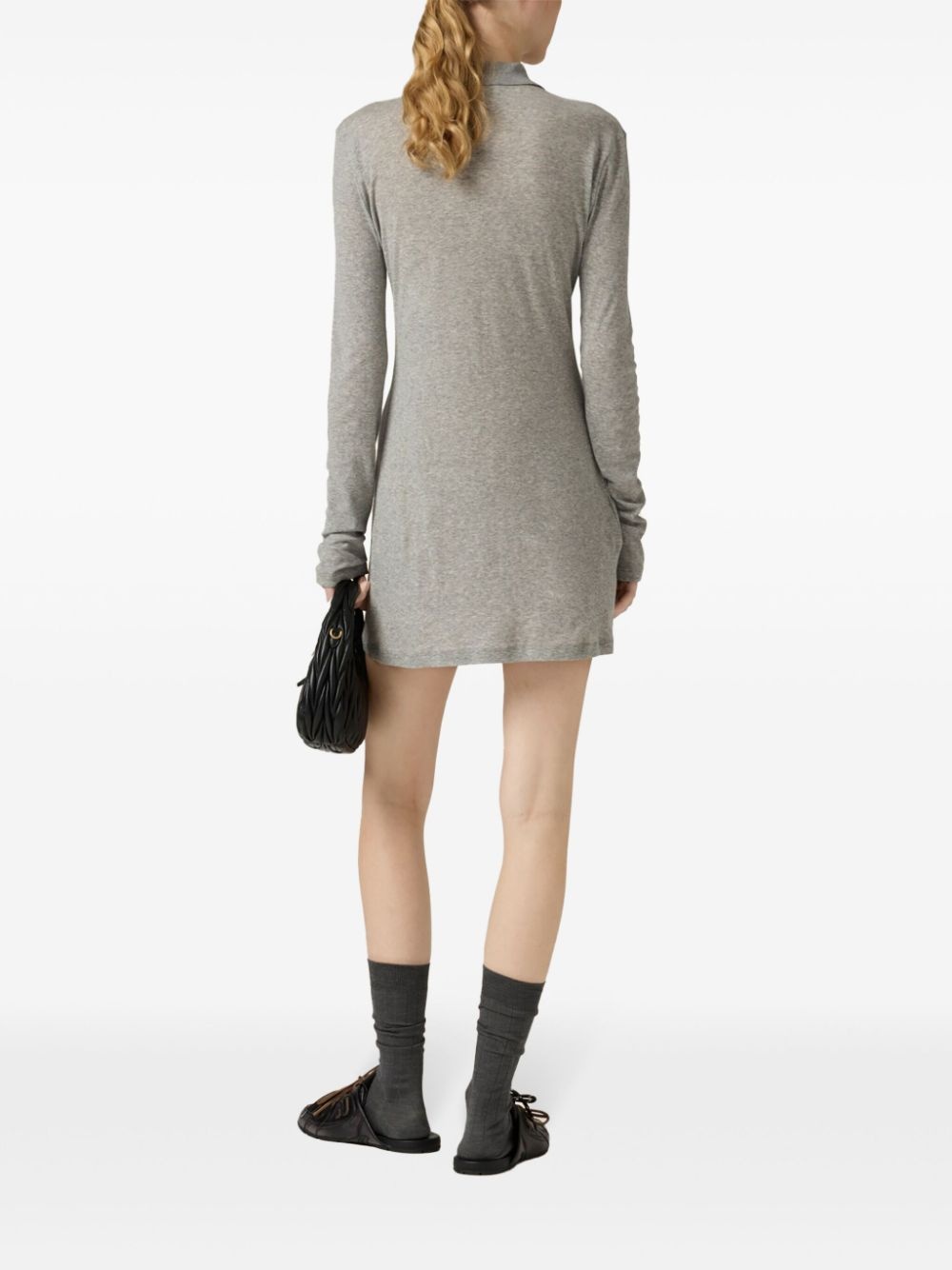 ribbed-knit mini dress - 3