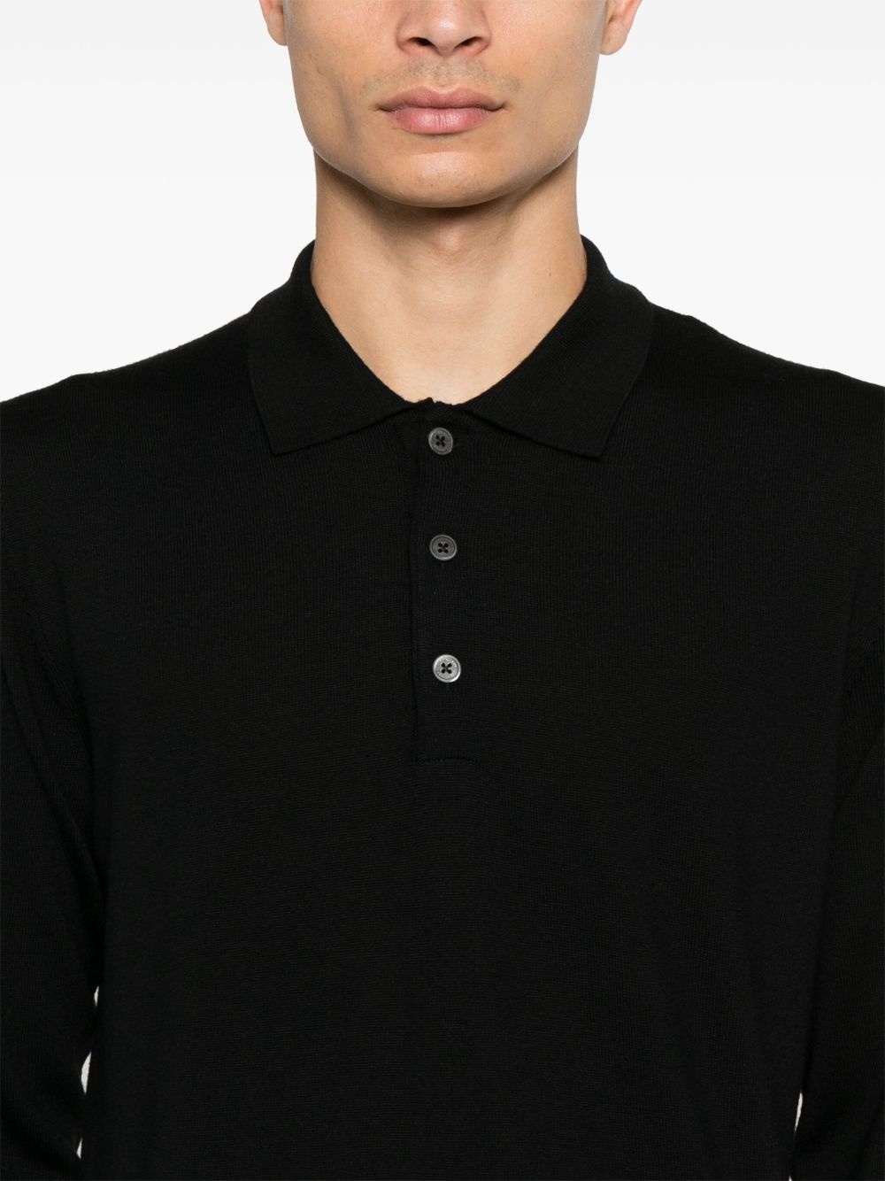 virgin wool polo shirt - 4