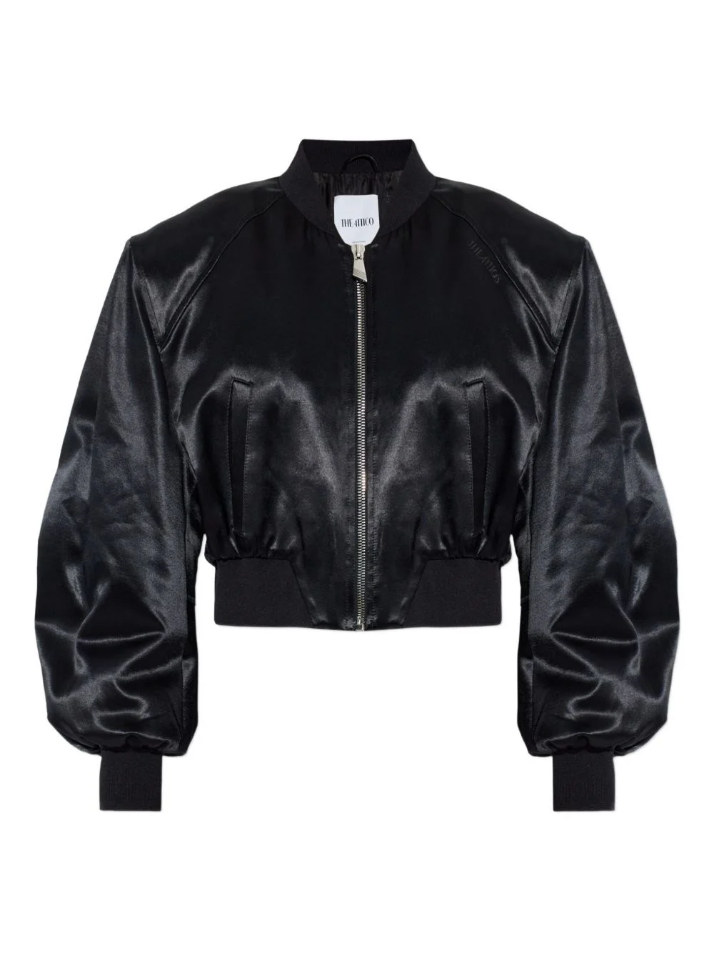 Satin bomber jacket - 1