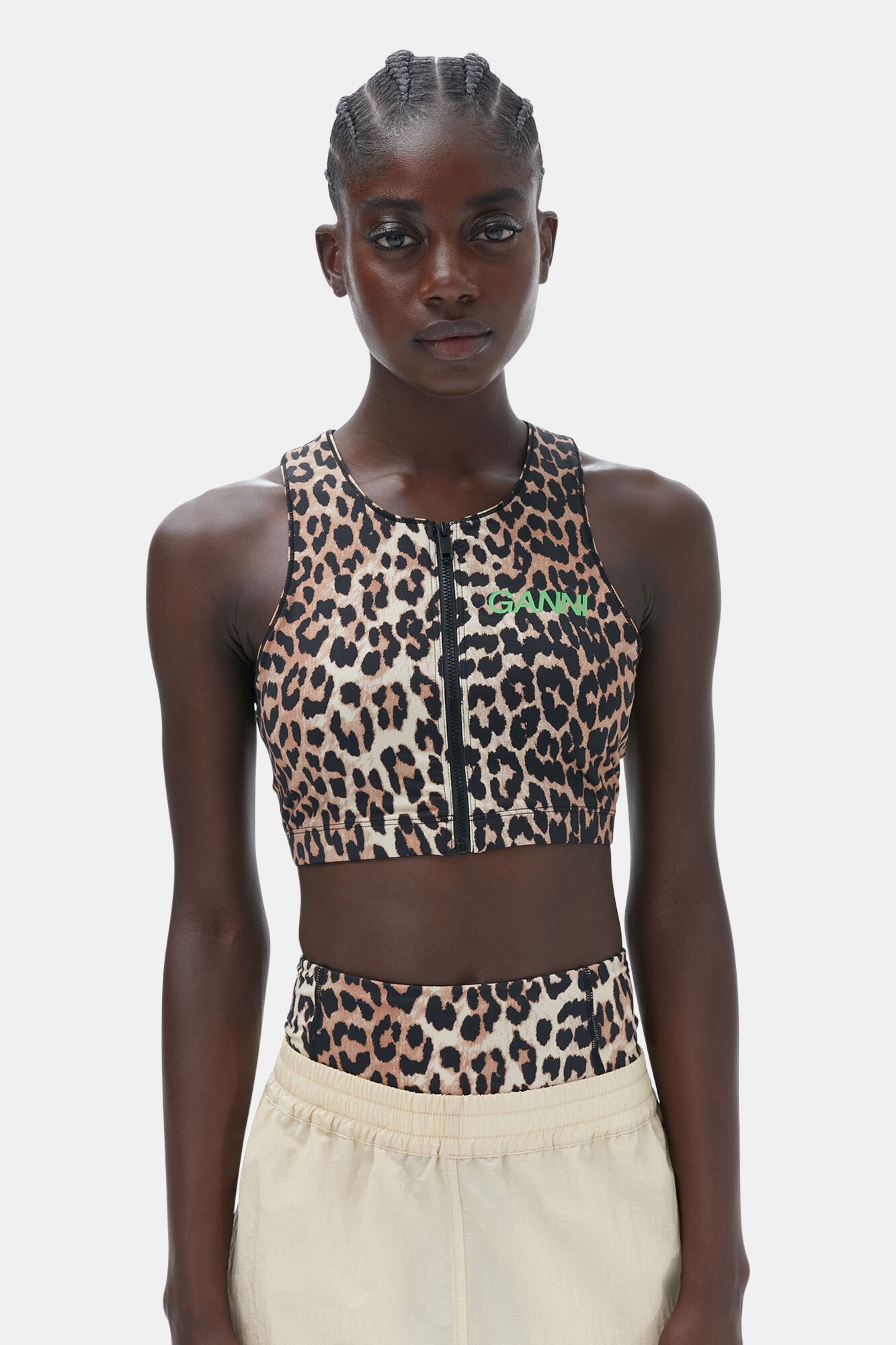 ACTIVE RACERBACK ZIPPER TOP - 4