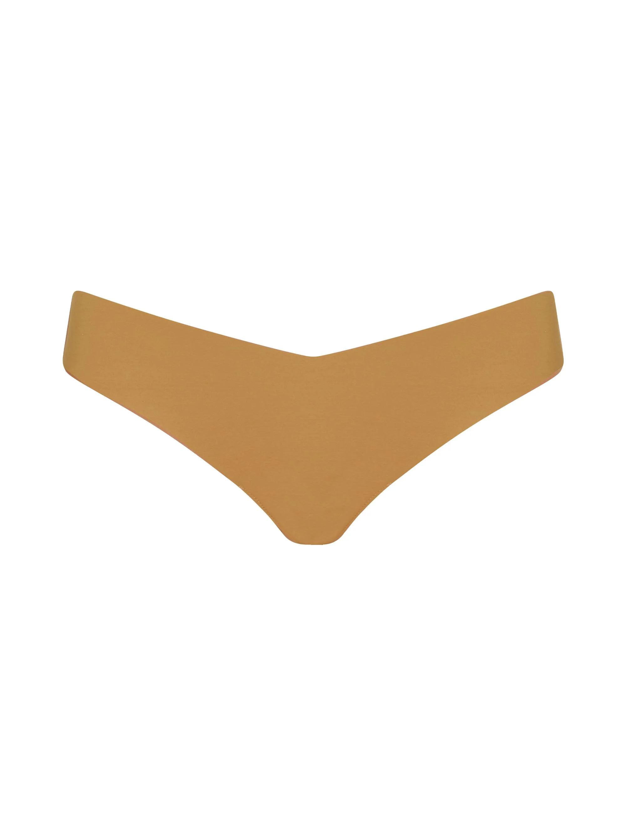 Women's Stretch Microfiber Thong - Caramel - 1