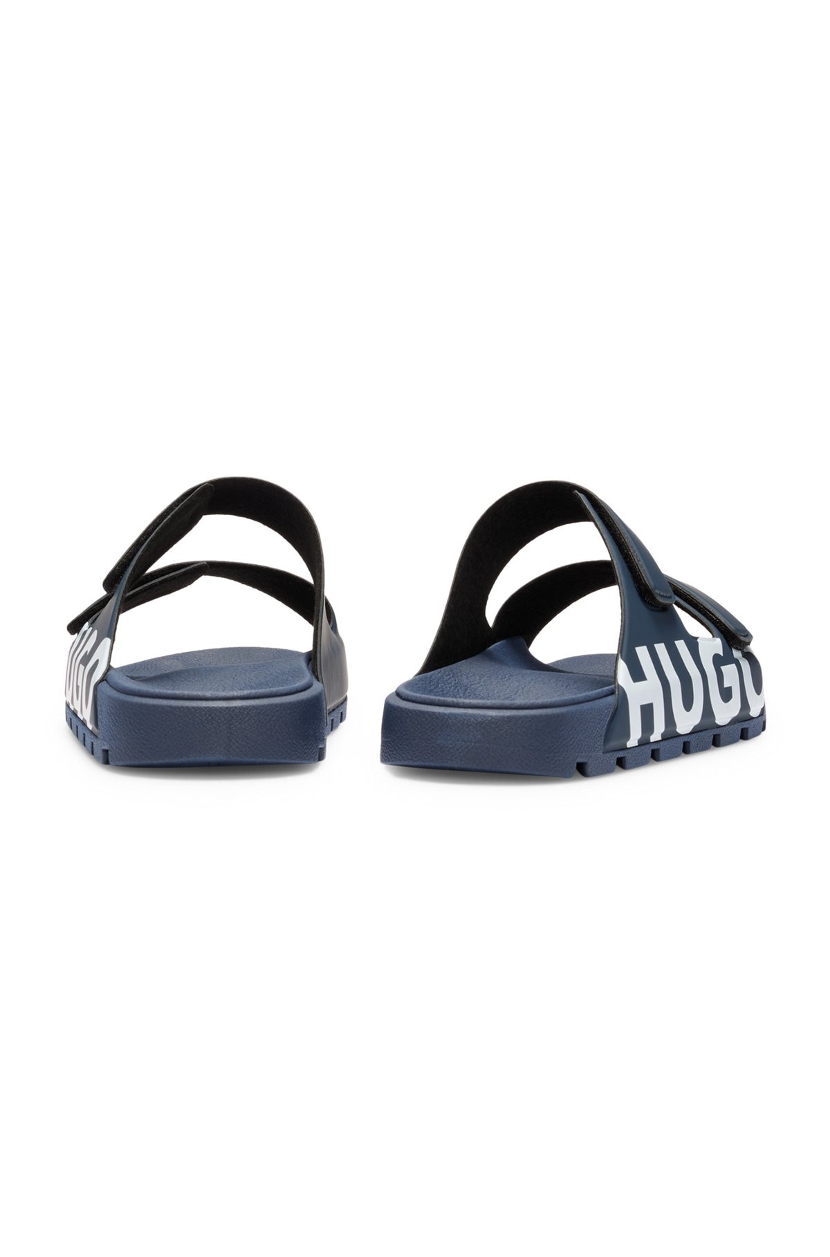 LOGO SANDALS WITH DOUBLE TOUCH-CLOSURE STRAPS - 5